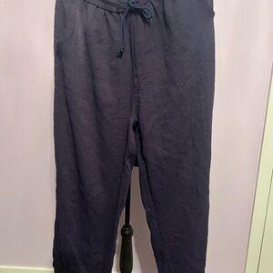 HALARA Women's Navy linen pants